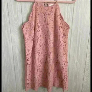 Le Kate Petal Pink Lace Dress Size M